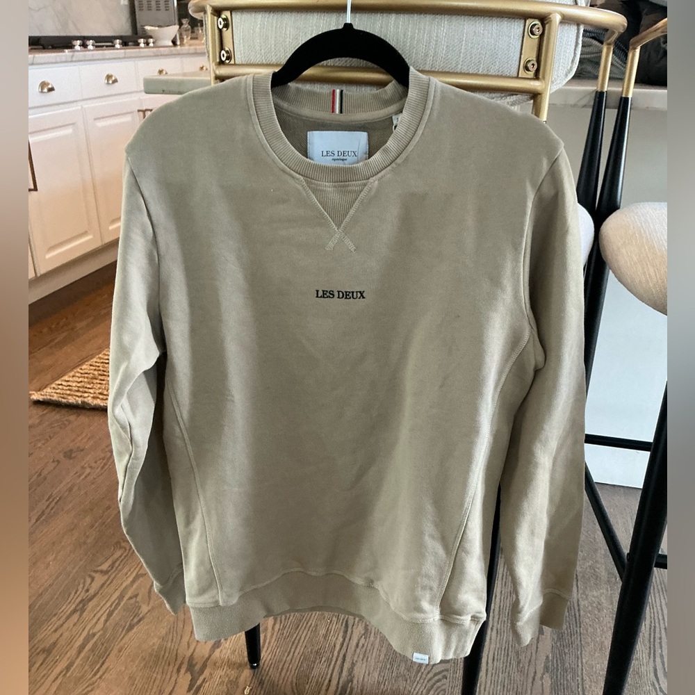 NWT - Les Deux Men's Beige Sweatshirt